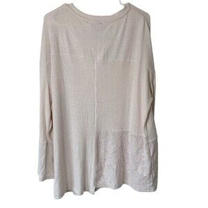 NWT Chelsea & Theodore Light Pink Soft Long Sleeve Blouse Size XL Women